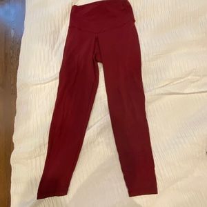 ARIE MAROON LEGGINGS